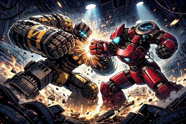 Robot Fight Arena - Jabali AI Poster