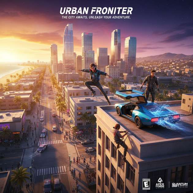 Neon City Run - Jabali AI Poster