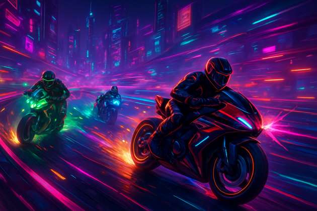 Neon Rush: Combat Circuit - Jabali AI Poster