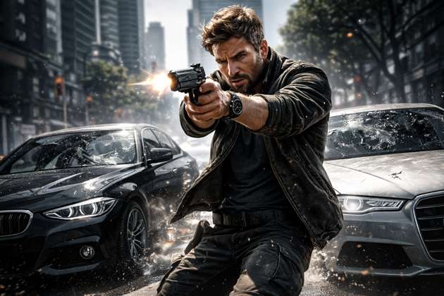 Urban Outlaws: Real Gunfire & Ride - Jabali AI Poster