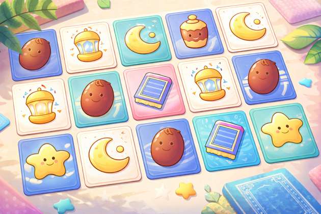 Ramadan Memory Match Kids - Jabali AI Poster