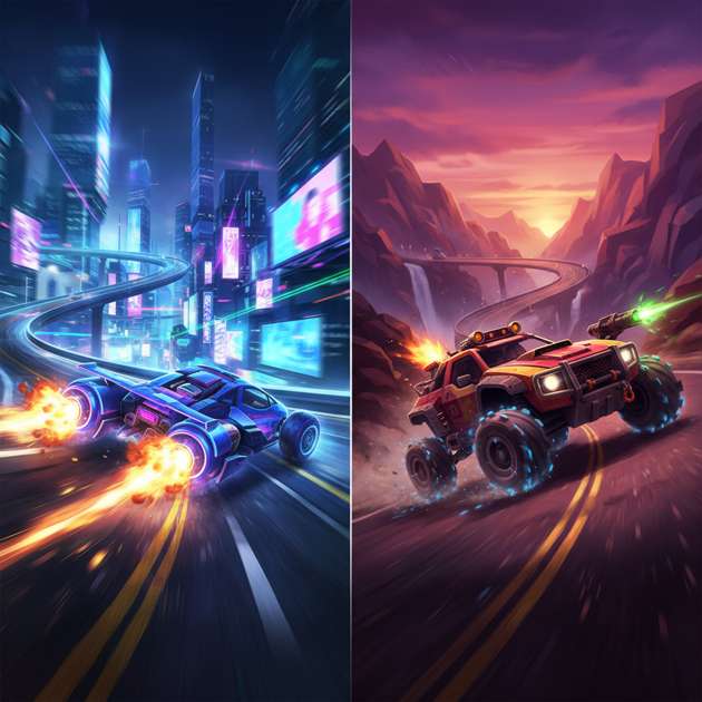 Neon Rivals: Turbo Combat - 3D Racing by Jabali AI
