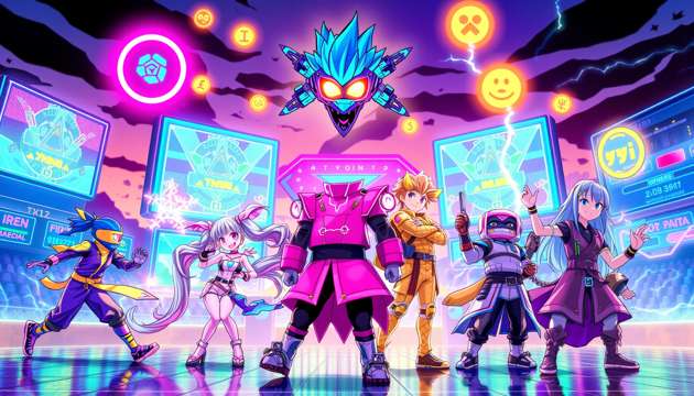 Neon Quiz Royale - Jabali AI Poster