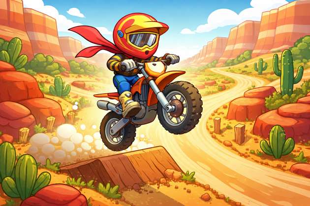Desert Dash Rider - Jabali AI Poster