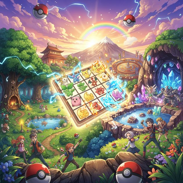 Poké Cascade Quest - Jabali AI Poster