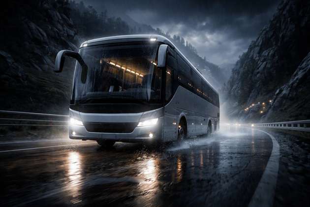 One Bus Heavy Roads - Jabali AI Poster