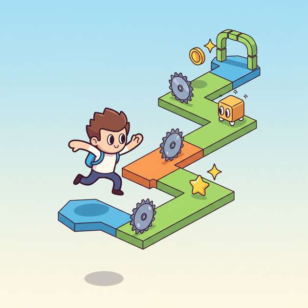 City Dash Adventure - Jabali AI Poster