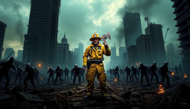 Firefighter's Last Stand - Jabali AI Poster