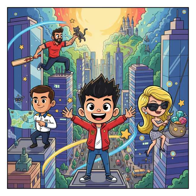 Celebrity City Quest - Jabali AI Poster