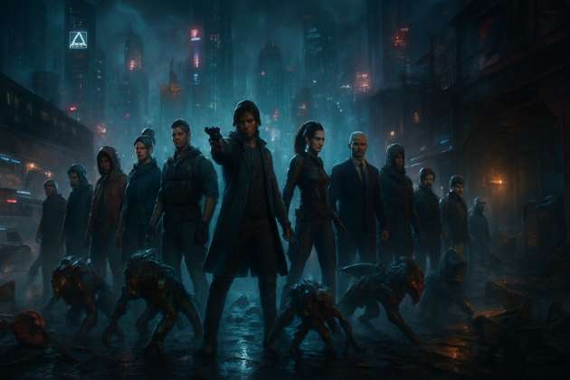 Neon City Rebellion - Jabali AI Poster