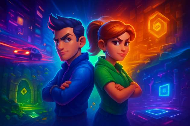 Neon Grid Nexus - Jabali AI Poster