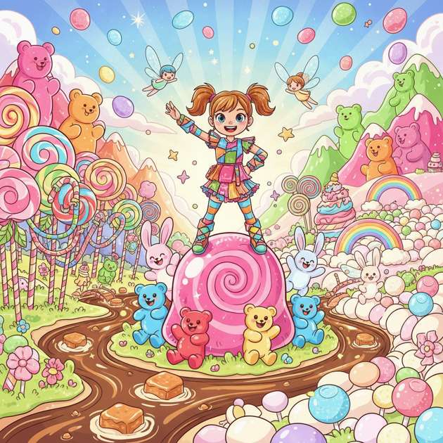 Sugarland Puzzle Quest - Jabali AI Poster