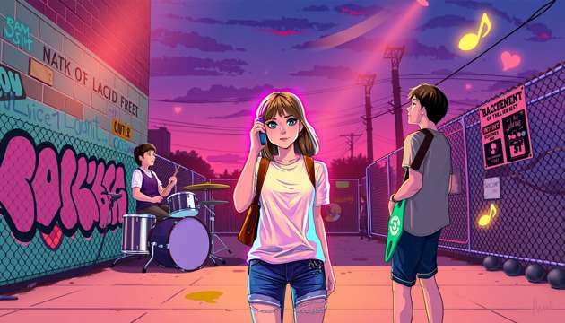 Neon Between Notes - Jabali AI Poster