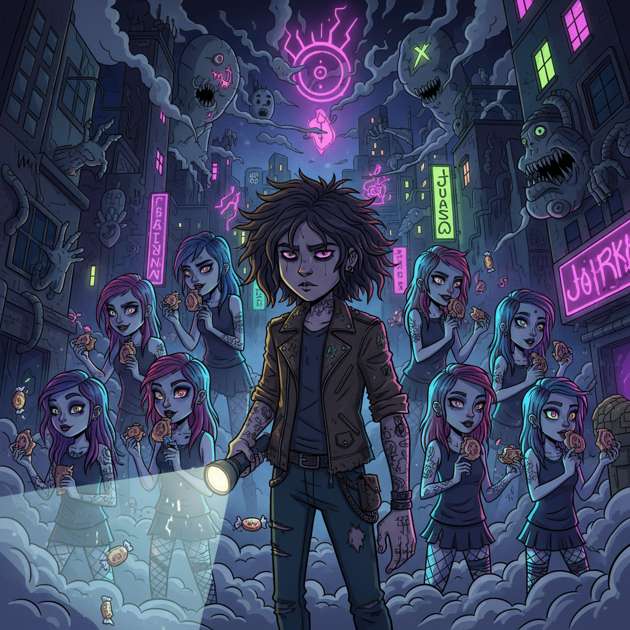 Neon Labyrinth: Johanna Hunt - Jabali AI Poster