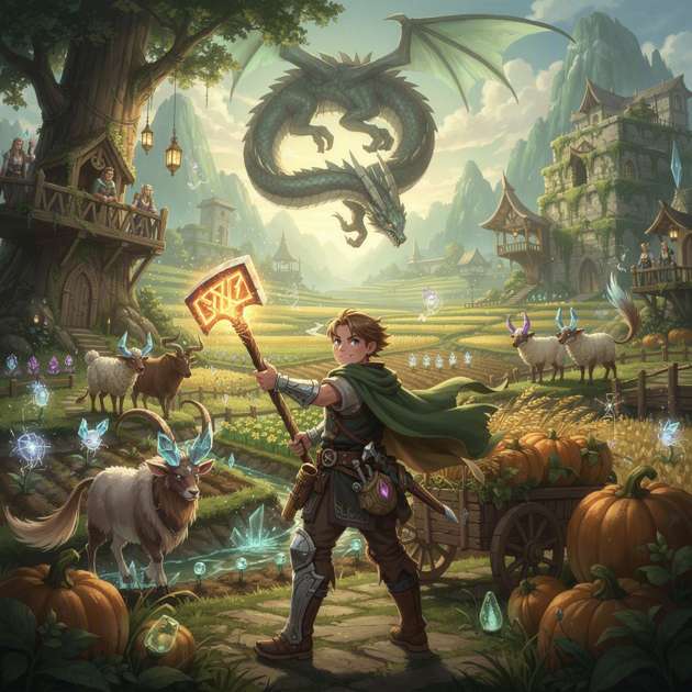 Farmer of Lost Realms - Jabali AI Poster