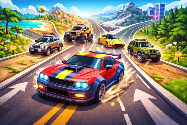 Road Rush Riders - Jabali AI Poster