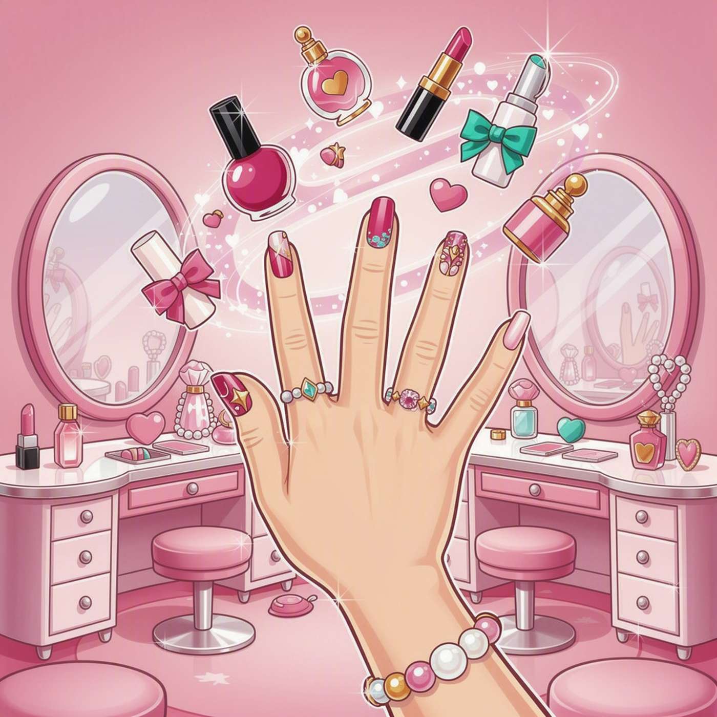 Nail Glam Catcher game artwork