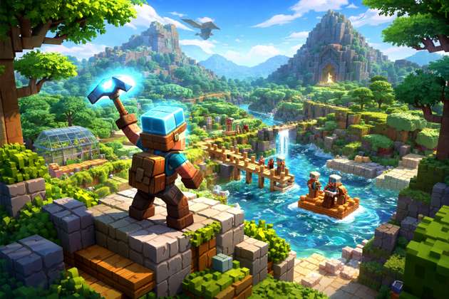 CraftRealm Adventures - Jabali AI Poster