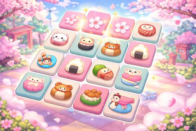 Kawaii Match: Japanese Memory Game - Jabali AI Poster