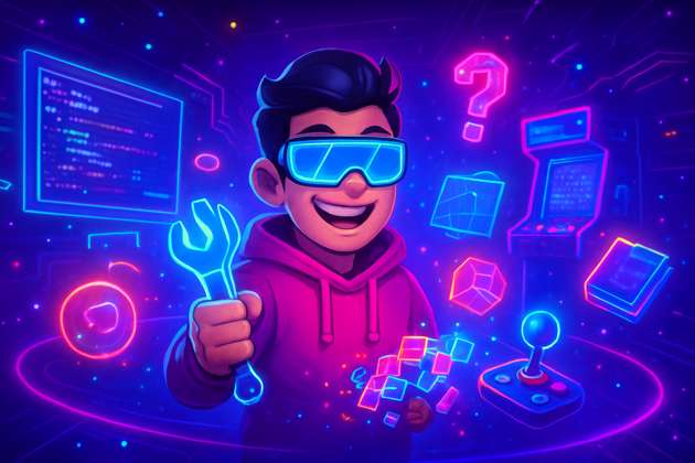 Neon Code Quest - Jabali AI Poster