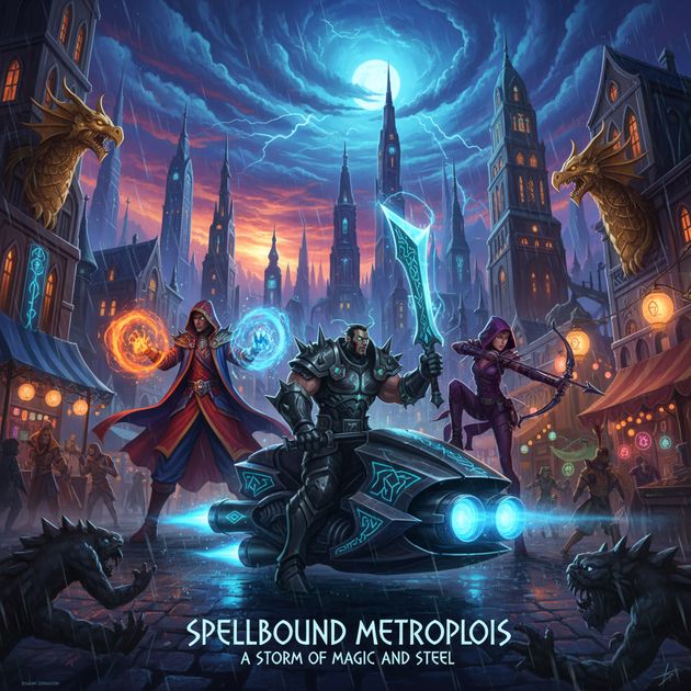 Arcane City Unbound - Jabali AI Poster