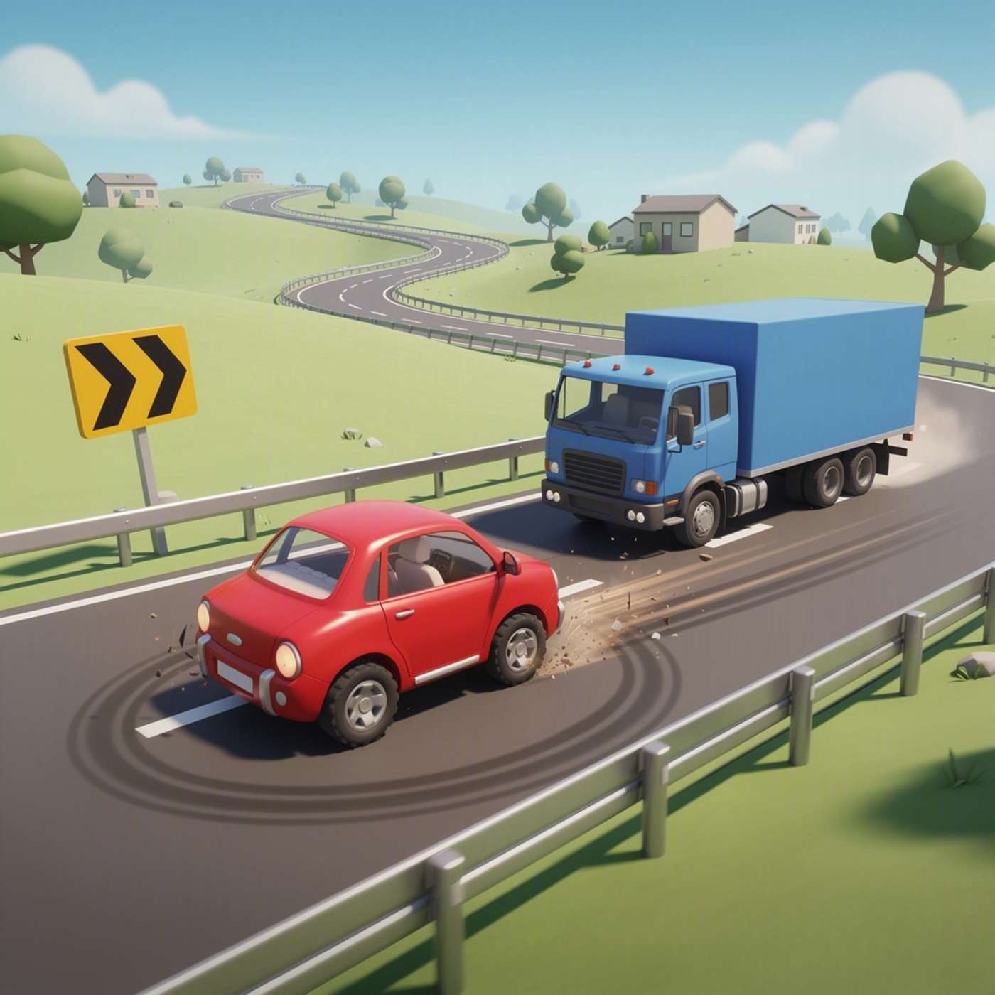 Road Dodge game artwork