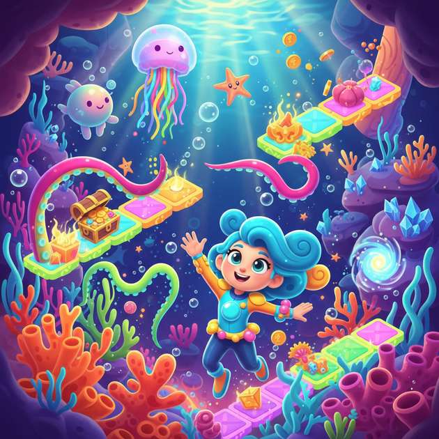 Aqua’s Glowing Quest - Jabali AI Poster