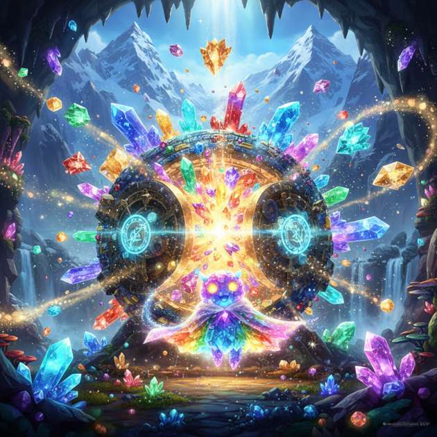 Vaults of the Crystal Heart - Jabali AI Poster