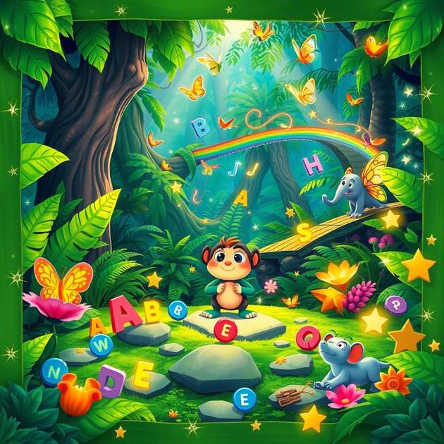 Zadoo’s Jungle of Letters - Jabali AI Poster