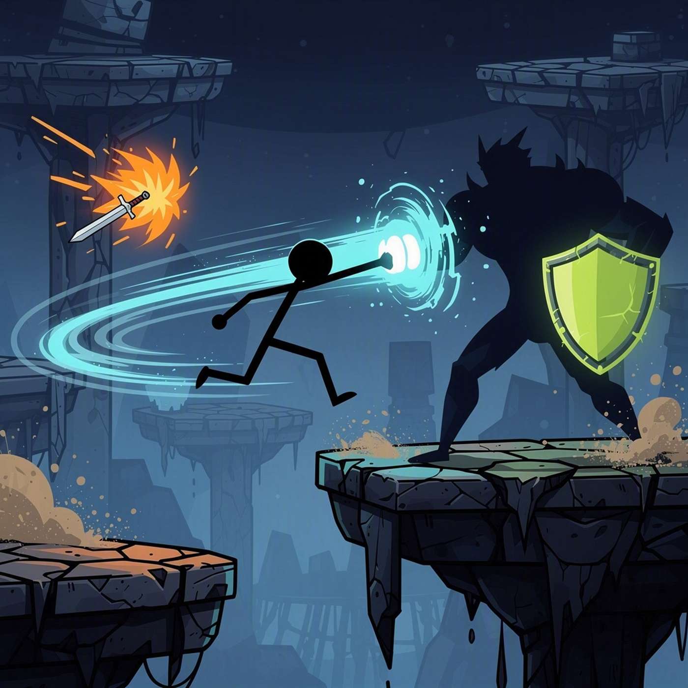 Stickman Aura Fighters game artwork