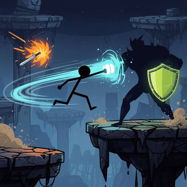 Stickman Aura Fighters - Jabali AI Poster