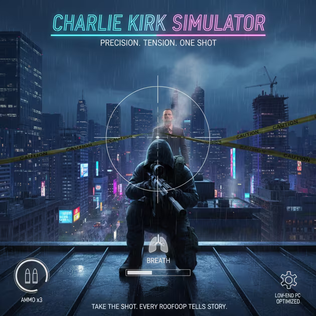 Charlie Kirk Simulator - Fixed Shooter Arcade by Jabali AI