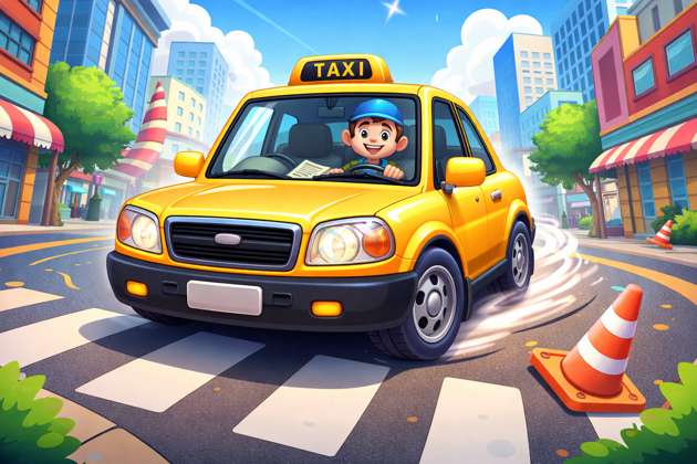 City Cab Rush - Jabali AI Poster