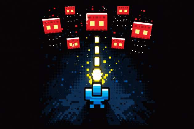 Pixel Blast Fury - Jabali AI Poster