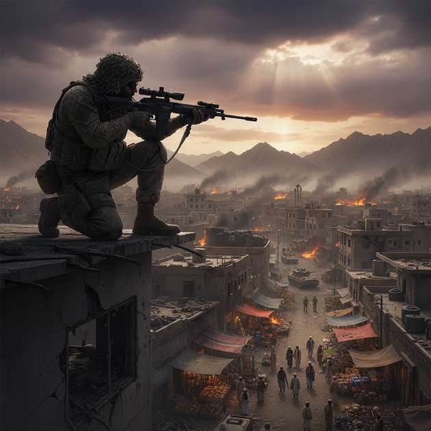 Crosshairs of Kabul - Jabali AI Poster