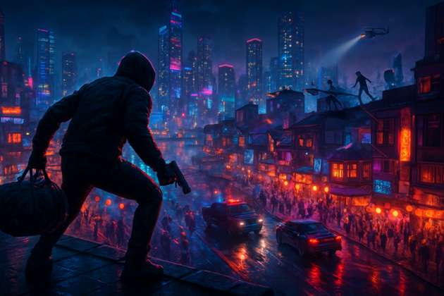 Neon Tide - Jabali AI Poster