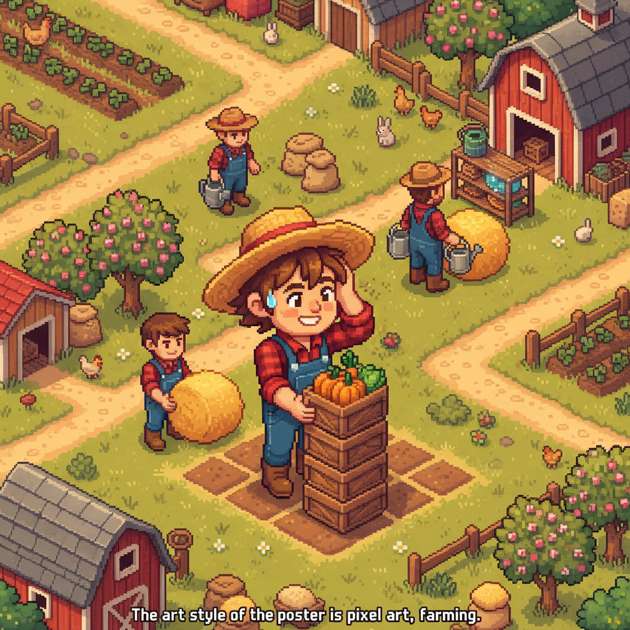 Farmhand Shuffle - Jabali AI Poster