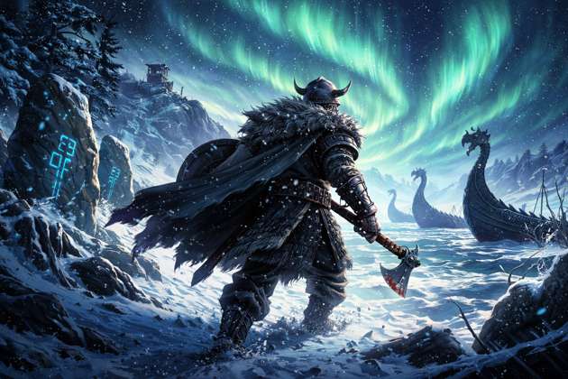 Frostborn Raiders - Jabali AI Poster