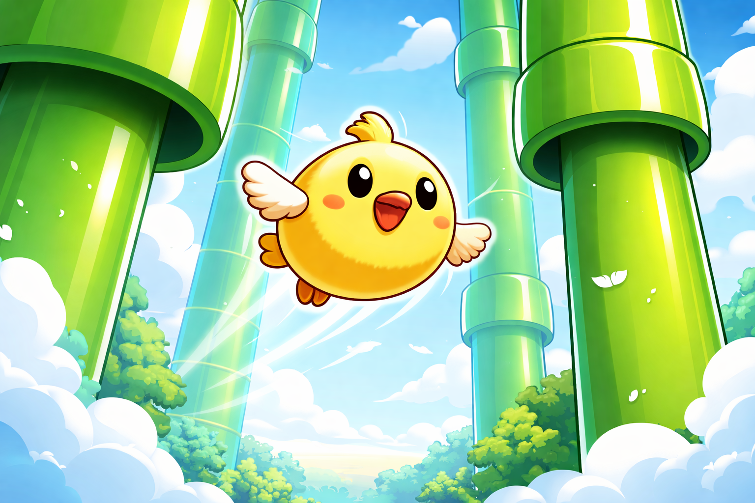 Flappy Sky Dash - Instant game by Jabali AI