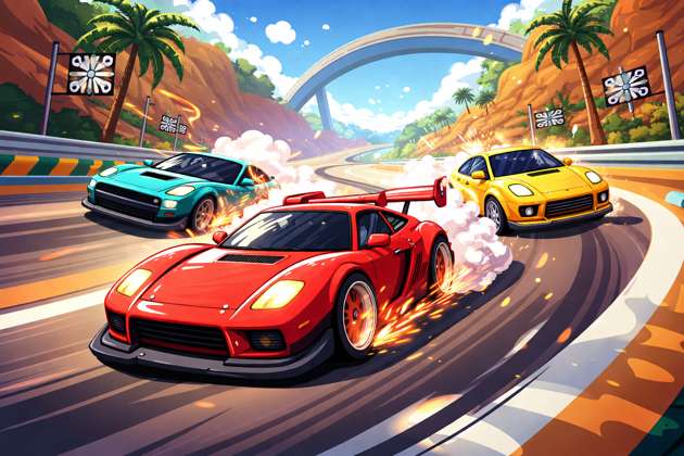 Turbo Track Rush - Jabali AI Poster