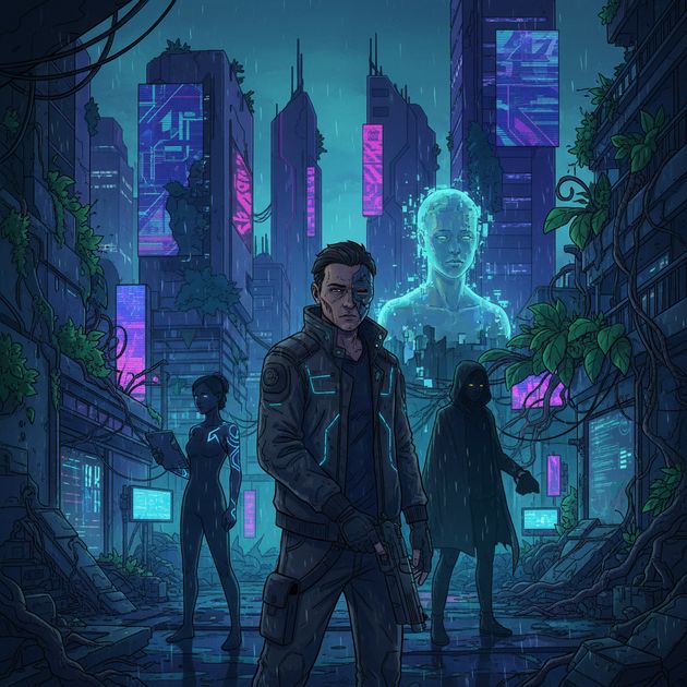 Neon Redemption - Jabali AI Poster