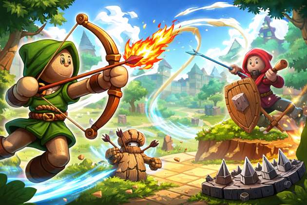 Ragdoll Bowmasters - Jabali AI Poster