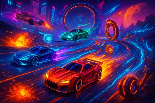 Neon Supremacy: Combat Racing - Jabali AI Poster