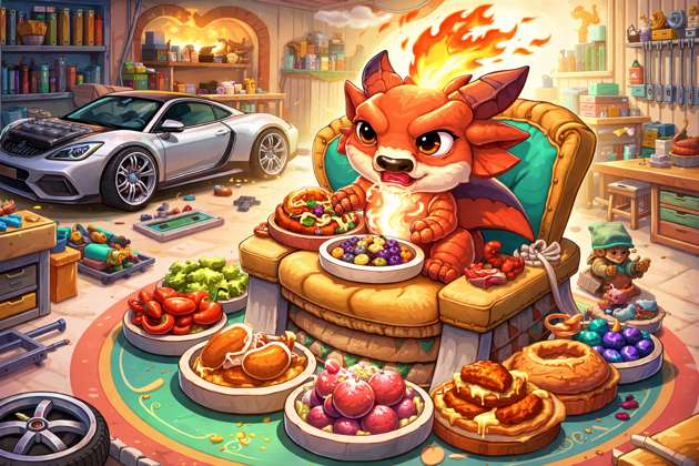 Dragon Mood Menu - Jabali AI Poster