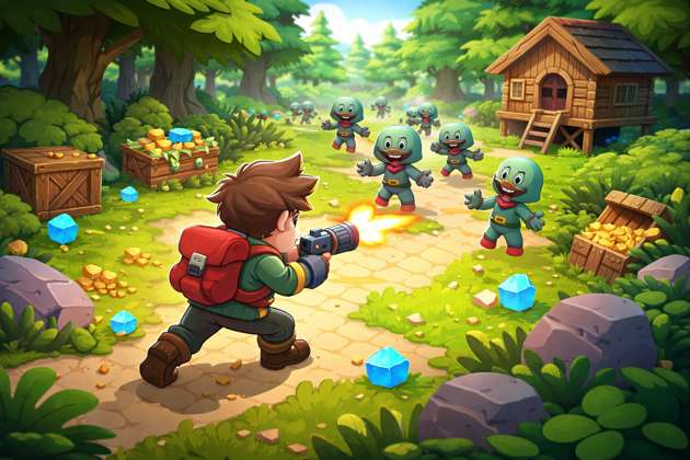 Zombie Gem Hunt - Jabali AI Poster