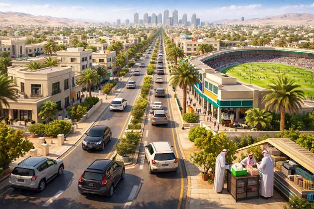 Saudi Street Life 3D - Jabali AI Poster
