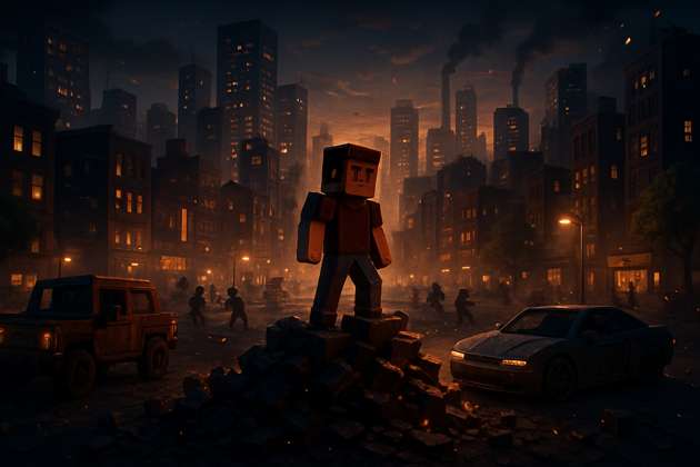 Voxel City Unbound - Jabali AI Poster