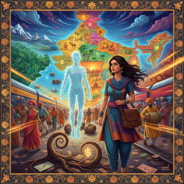 Journeys Beneath Banyan Roots - Jabali AI Poster