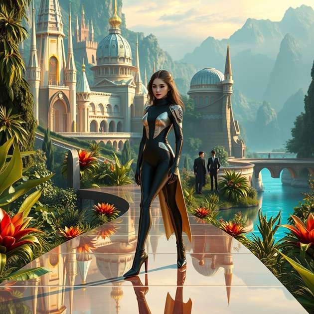 Celestial Opulence - Jabali AI Poster