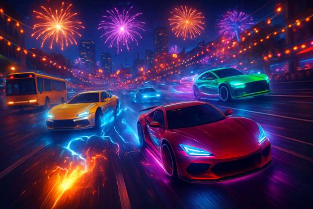 Neon Nitro Festival - Jabali AI Poster